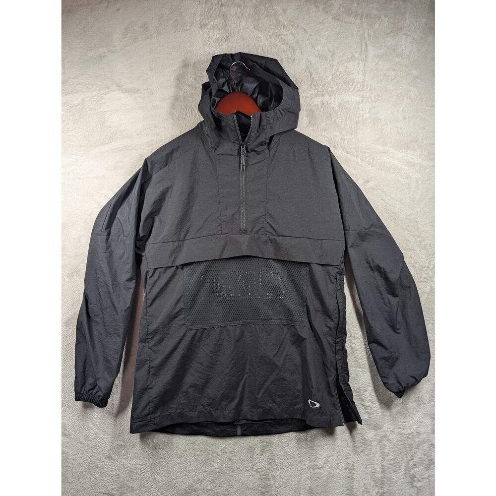 Oakley Enhance Wind Anorak Jacket Black Hoodie 3.0 Performance Fit Size SMALL